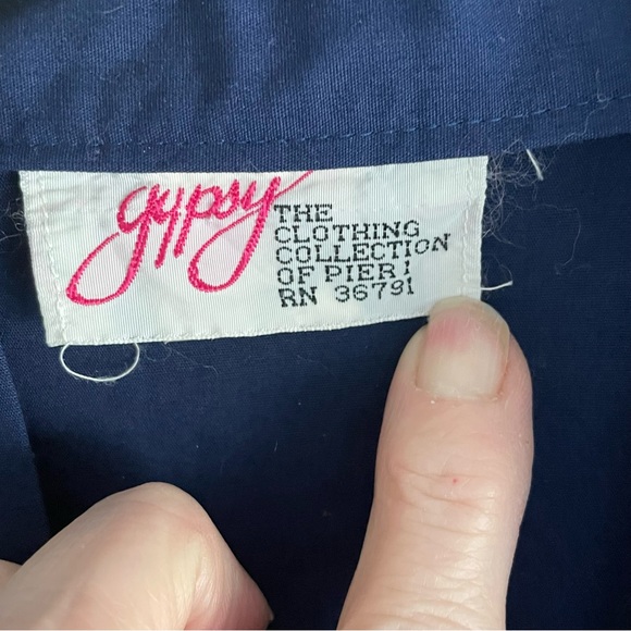 Vintage Gypsy The Clothing Collection of Pier 1 Japanese Print Kimono  Free Size - Picture 10 of 11